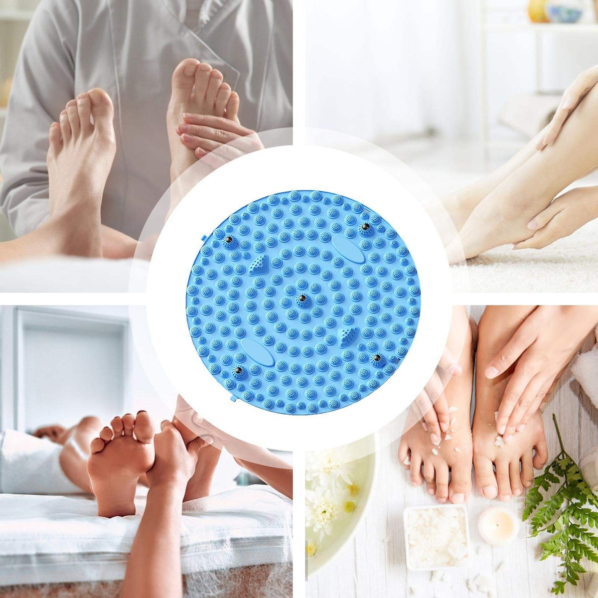 Anti Fatigue Walk Stone Acupoint Mat Particle 38/55CM Portable Massage Tool for Walking Massage Mat Feet