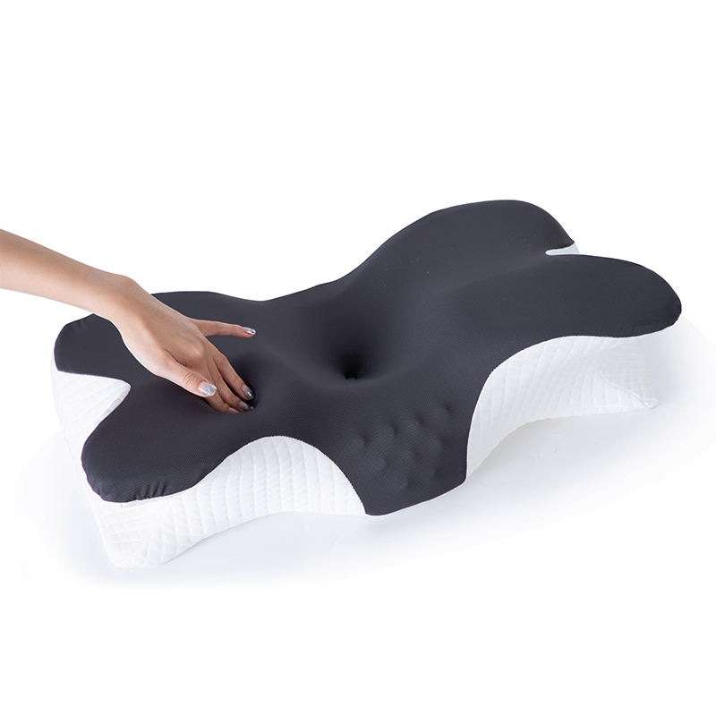 Ergonomic Butterfly Contour Memory Foam Pillow for Sleeping Breathable Neck Cushion