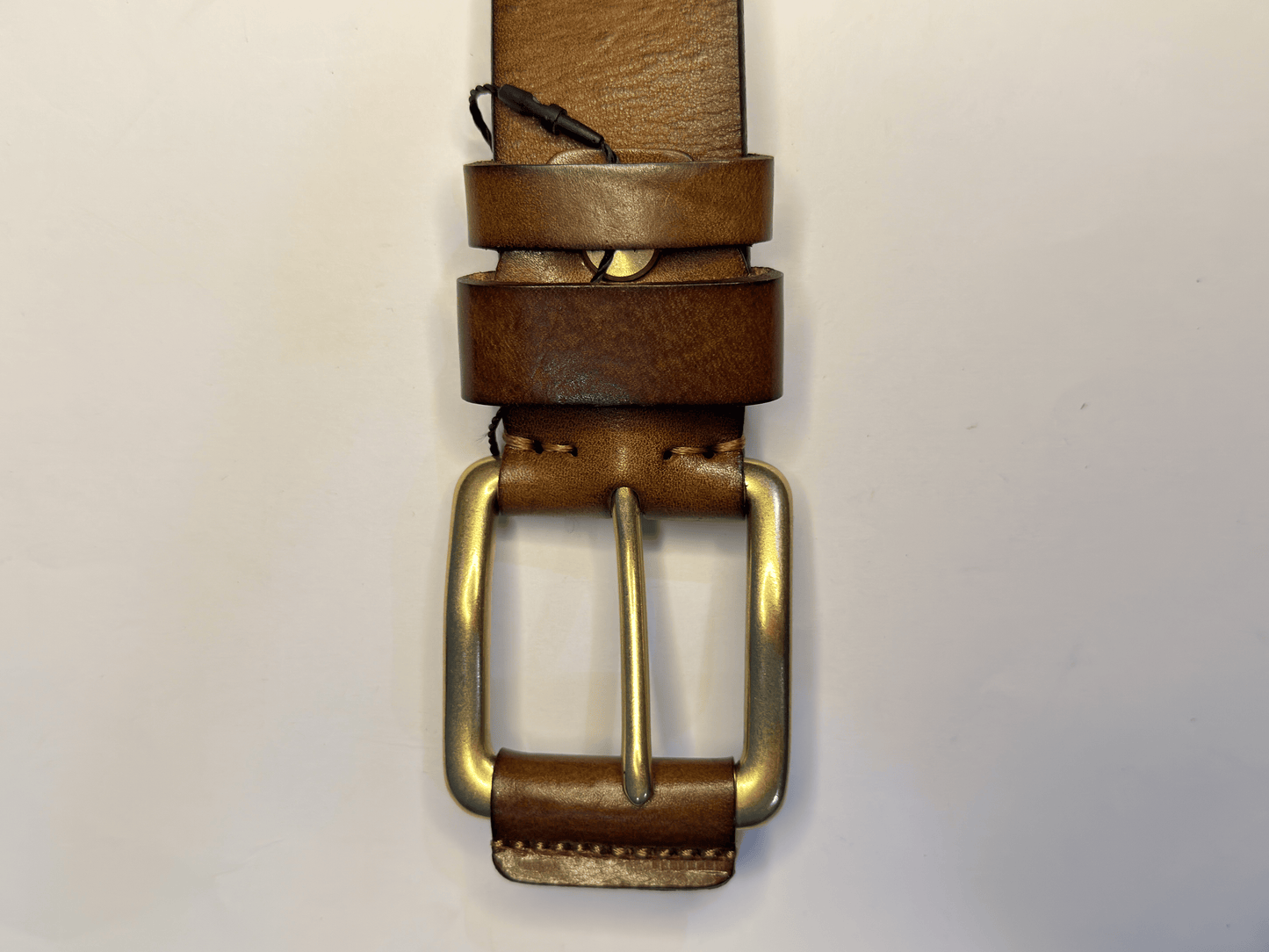 Genuine Leather Belt for Men – Adjustable Brown Leather Belt