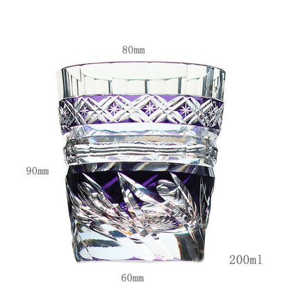 Edo Kiriko Handcrafted Zephyr Valley Whisky Glass