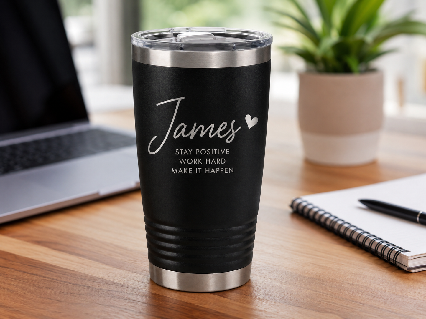 Personalized Stainless Steel Tumbler – Custom Engraved Name Insulated Cup