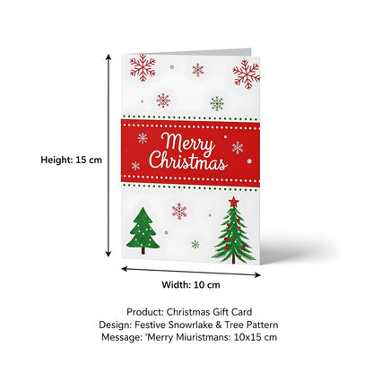 Christmas Gift Card Festive Holiday Voucher