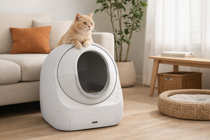 Automatic Self-Cleaning Cat Litter Box – Smart Odor-Control Litter System