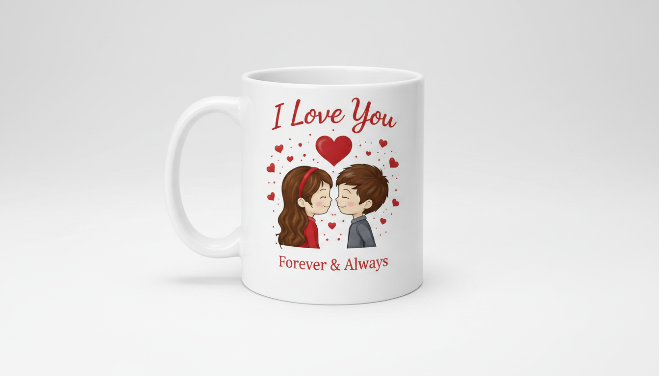 Romantic "I Love You" Ceramic Mug – Valentine's & Anniversary Gift