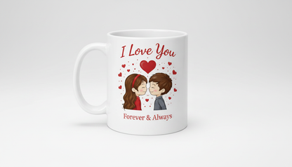 Romantic "I Love You" Ceramic Mug – Valentine's & Anniversary Gift