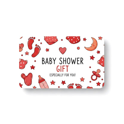Baby Shower Gift Card Cute Voucher for New Parents