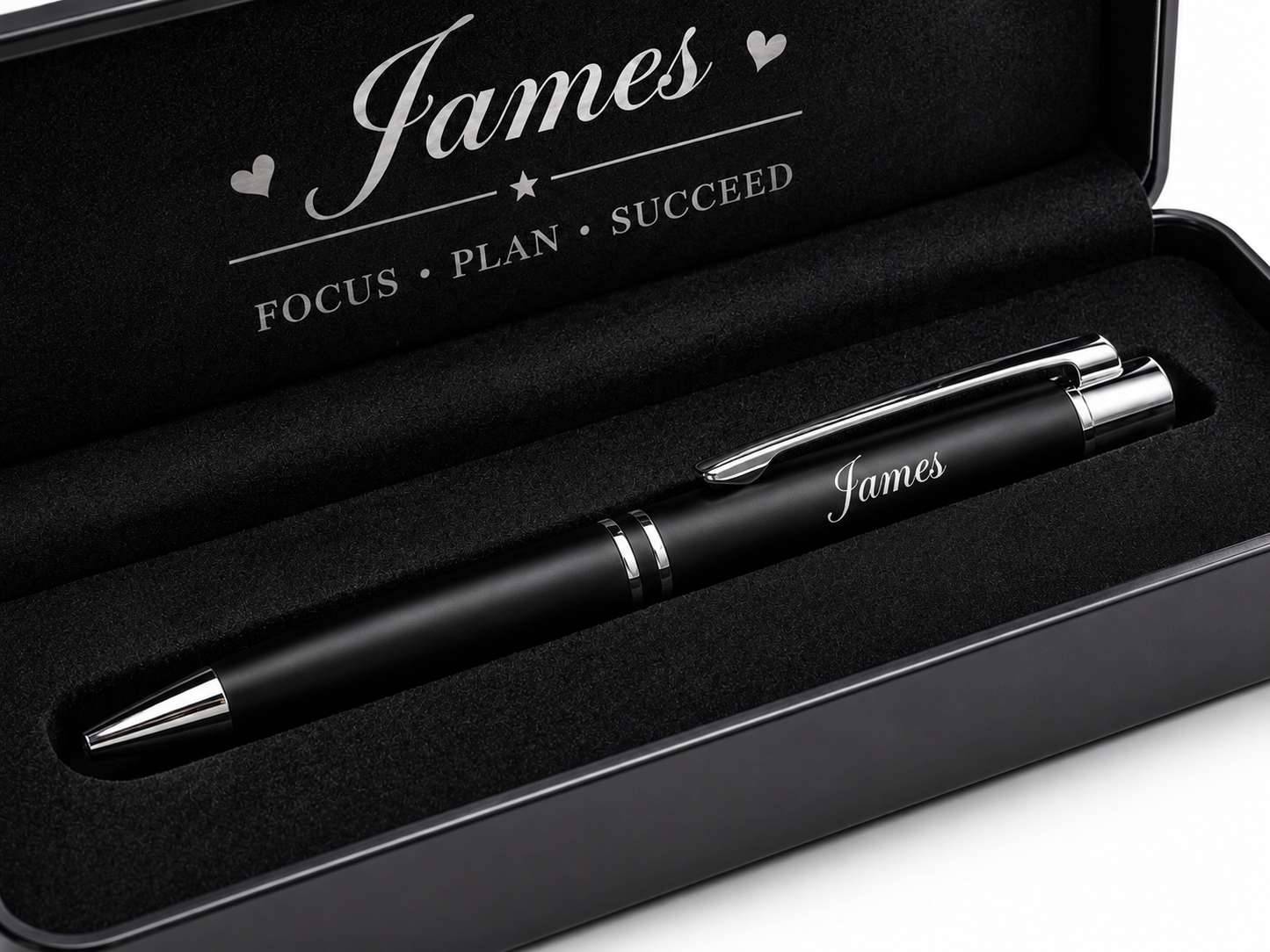 Engraved Executive Metal Pen in Luxury Gift Box – Personalized Name Pen