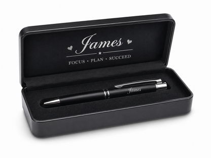 Engraved Executive Metal Pen in Luxury Gift Box – Personalized Name Pen