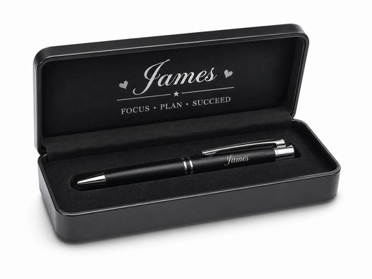 Engraved Executive Metal Pen in Luxury Gift Box – Personalized Name Pen