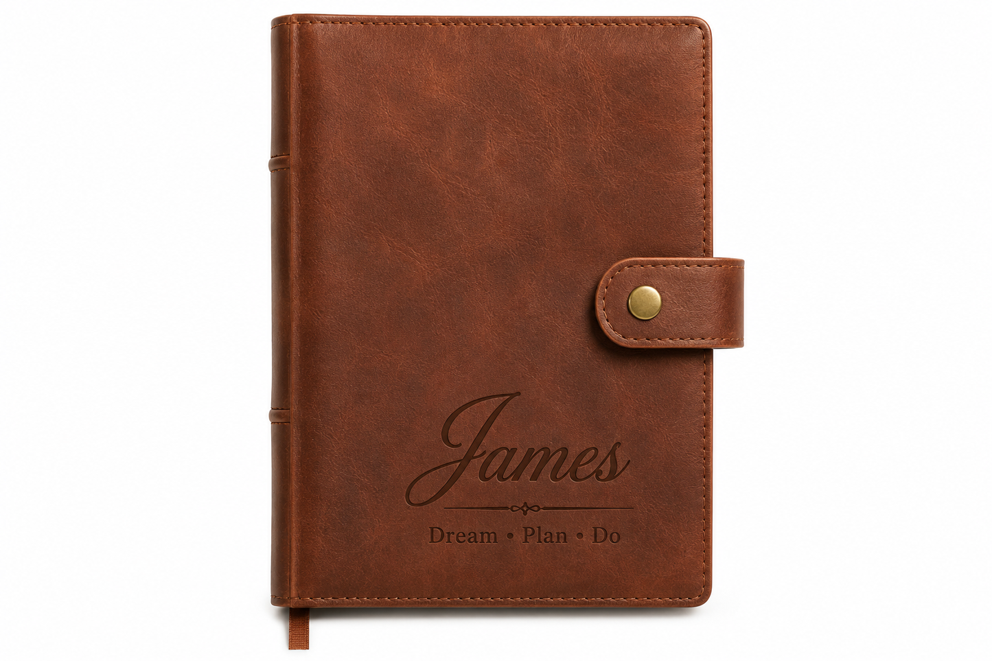 Personalized Leather Journal – Custom Engraved Notebook for Writing & Planning