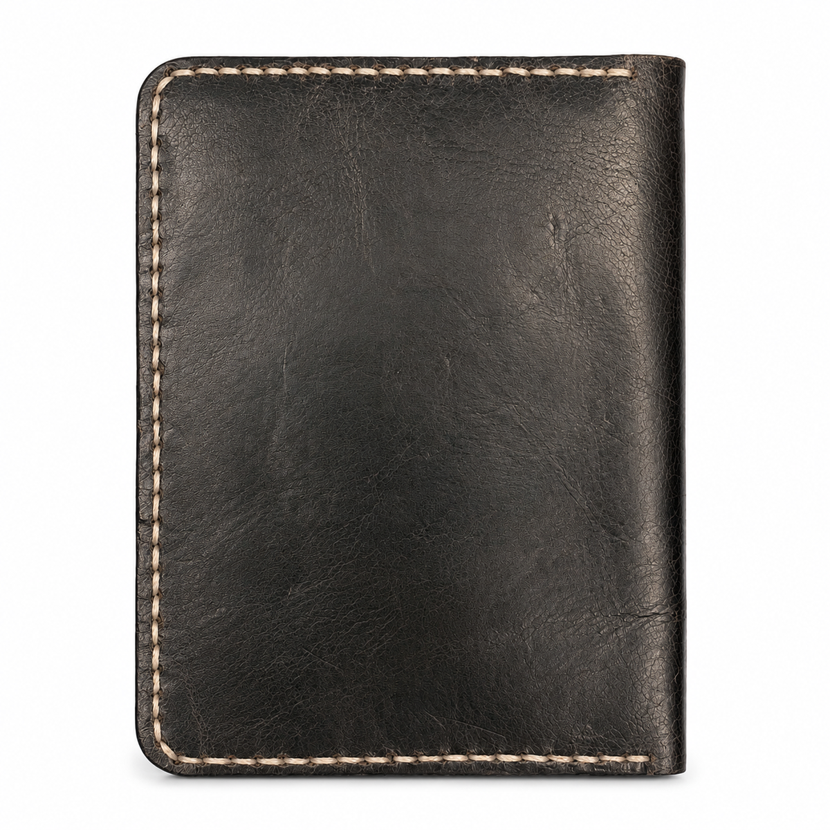 Black Cow Leather Passport Wallet for Men – Large Travel Card Holder