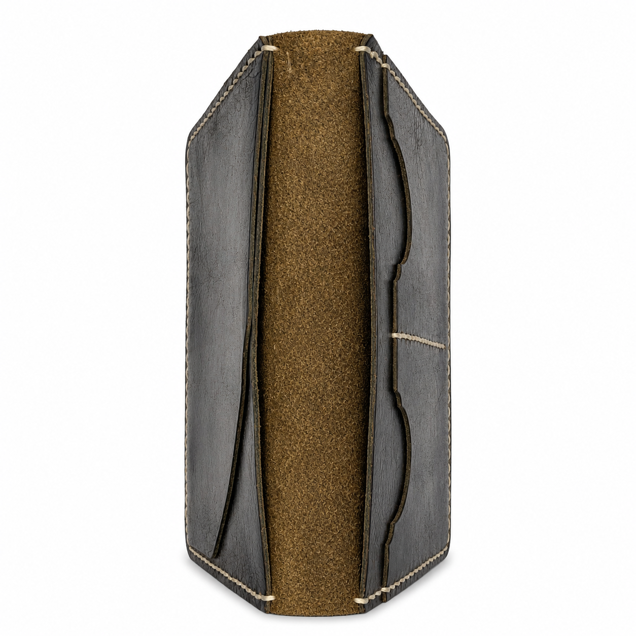 Black Cow Leather Passport Wallet for Men – Large Travel Card Holder