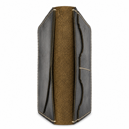 Black Cow Leather Passport Wallet for Men – Large Travel Card Holder