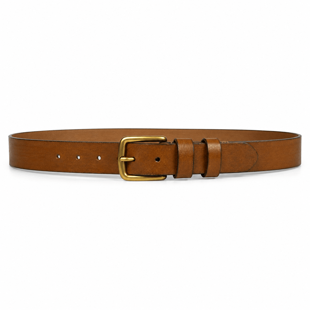 Genuine Leather Belt for Men – Adjustable Brown Leather Belt