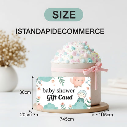 Baby Shower Gift Card Cute Voucher for New Parents