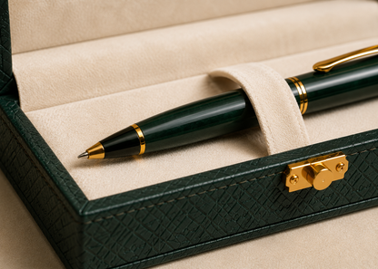 Luxury Emerald Green Pen Gift Set with Premium Presentation Box