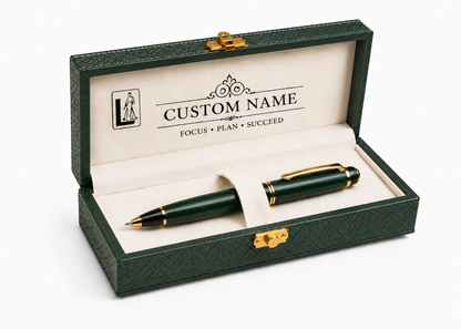 Luxury Emerald Green Pen Gift Set with Premium Presentation Box