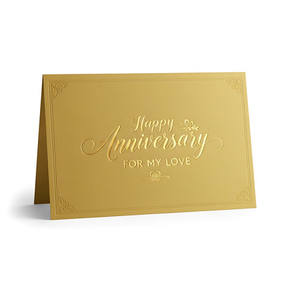 Anniversary Gift Card Elegant Celebration Voucher