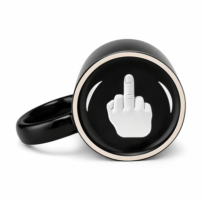 Funny Middle Finger Coffee Mug – “Have a Nice Day” Ceramic Novelty Cup