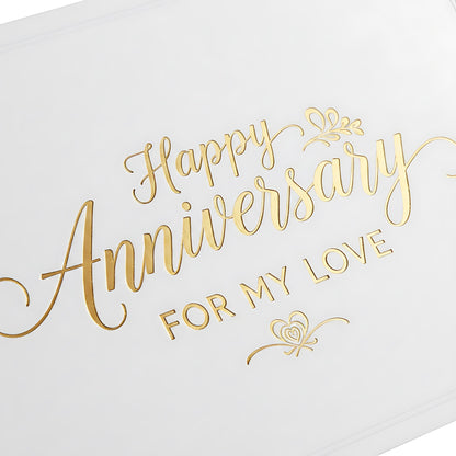 Anniversary Gift Card Elegant Celebration Voucher