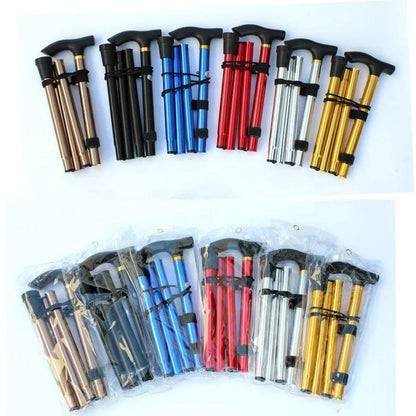 Foldable Adjustable Walking Stick for Elderly Men & Women – Folding Cane