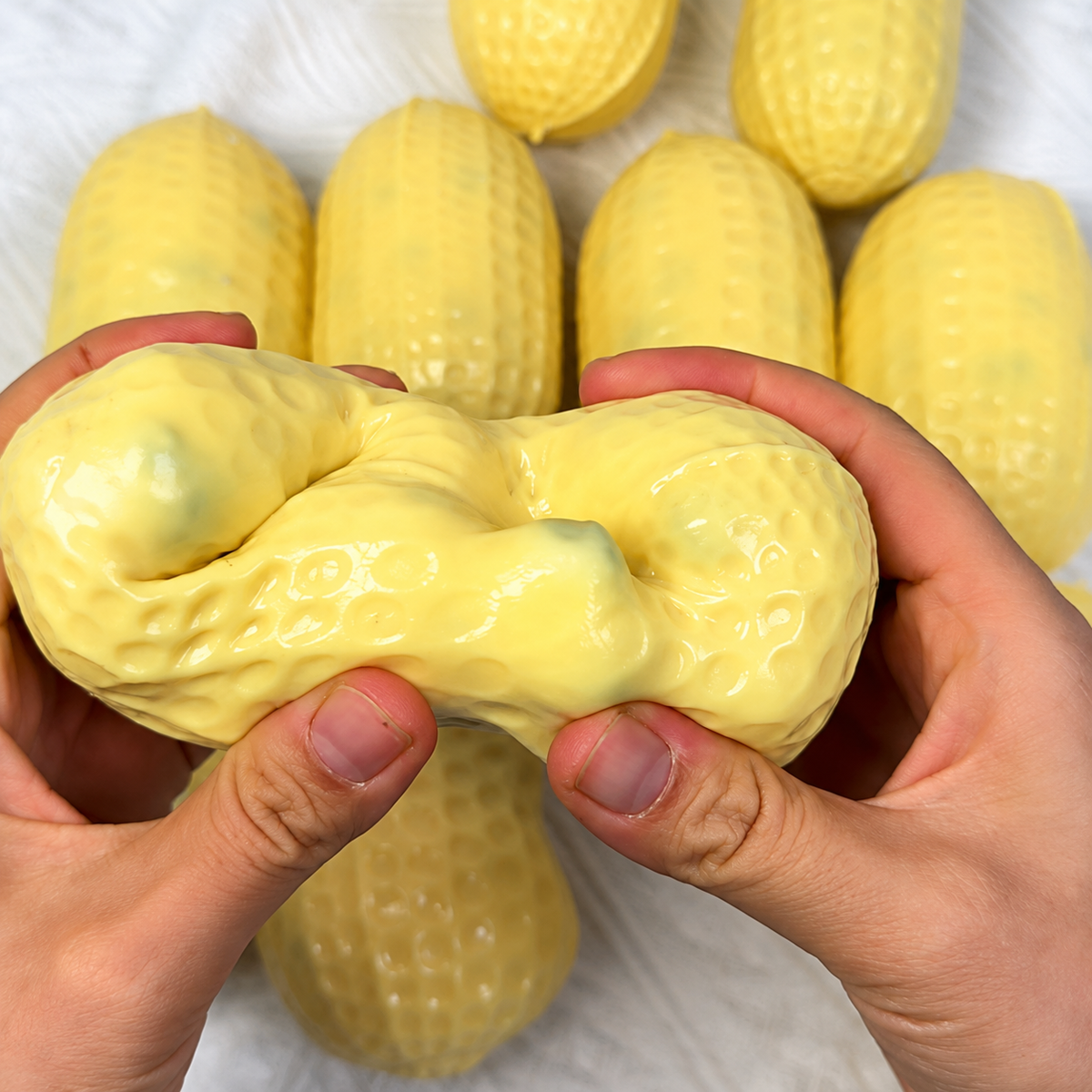 Hot Selling Viral Peanut Squishy Toy – Soft TPR Squeeze Toy
