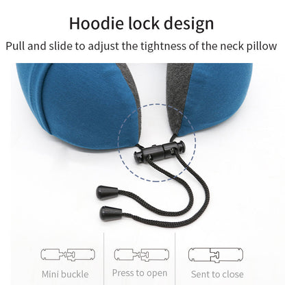 Neck Support Gel Travel Pillow for Neck Massage in Airplanes, Cars, Homes