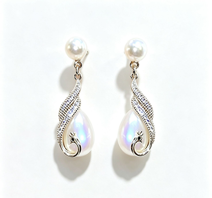 Hot Selling Elegant Simulated Pearl Long Drop Earrings for Women – Timeless Anniversary Gift