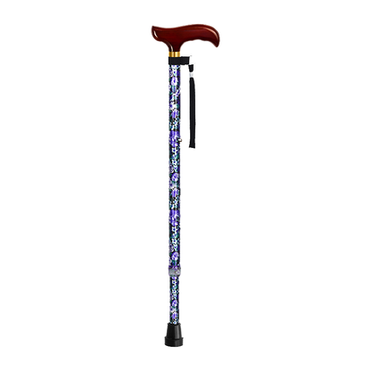 Aluminium Alloy Adjustable Walking Stick for Elderly Men & Women – Folding Walking Cane