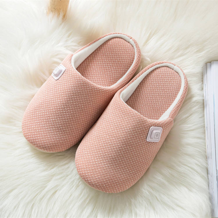 Electric Heated Foot Warmer for Men and Women, Soft Winter Foot Heating Slippers for Home