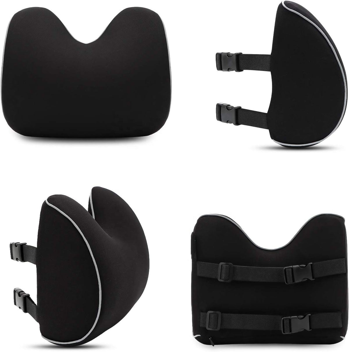 Memory Foam Car Lumbar Support Cushion for Seat and Back Comfort