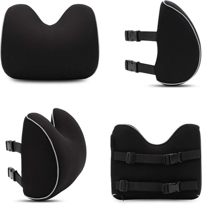 Memory Foam Car Lumbar Support Cushion for Seat and Back Comfort