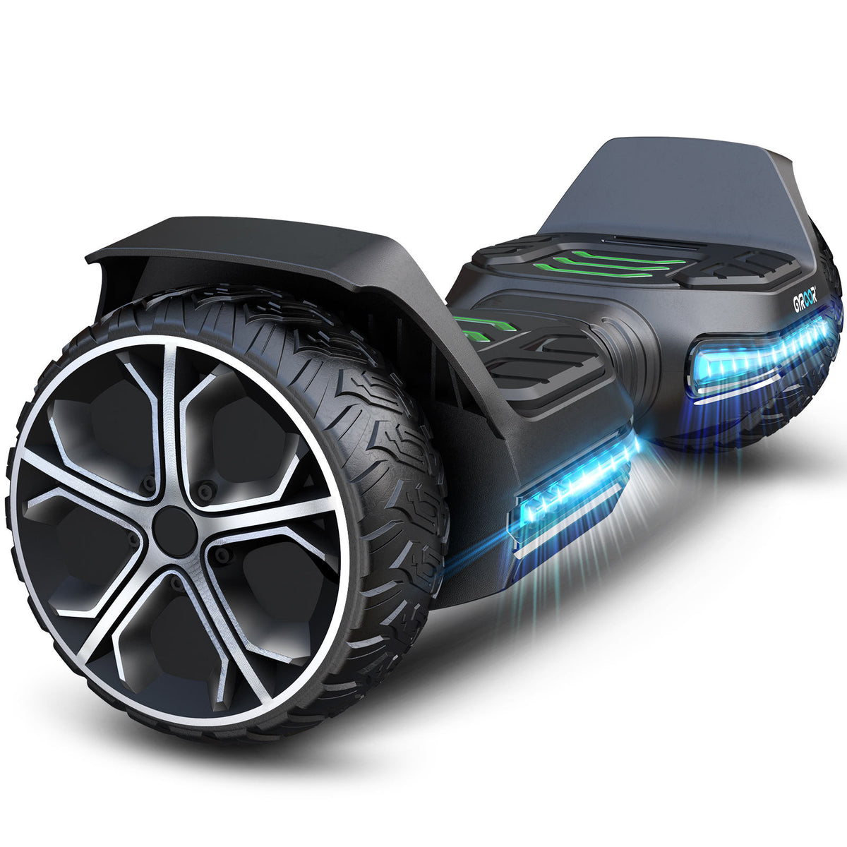 Self-Balancing Electric Hoverboard with LED Lights and Bluetooth Speaker