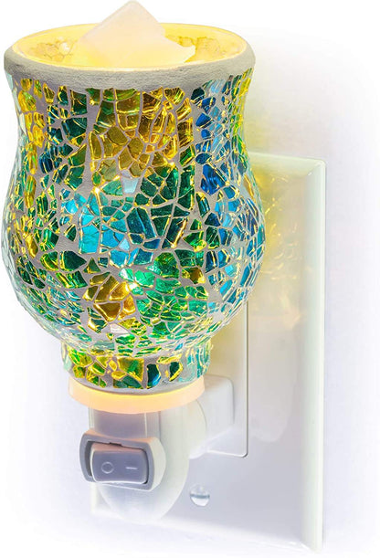 Mosaic Ceramic Electric Wax Melt Warmer Plug-In – Decorative Candle Warmer & Home Fragrance Burner