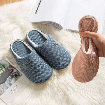 Electric Heated Foot Warmer for Men and Women, Soft Winter Foot Heating Slippers for Home