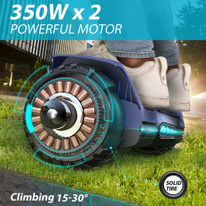 Self-Balancing Electric Hoverboard with LED Lights and Bluetooth Speaker