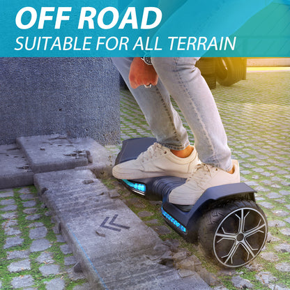 Self-Balancing Electric Hoverboard with LED Lights and Bluetooth Speaker