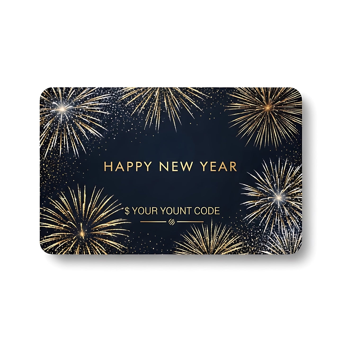 New Year Gift Card Celebration Voucher
