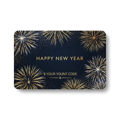 New Year Gift Card Celebration Voucher