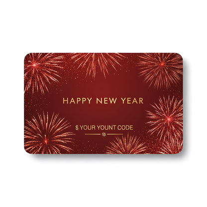 New Year Gift Card Celebration Voucher