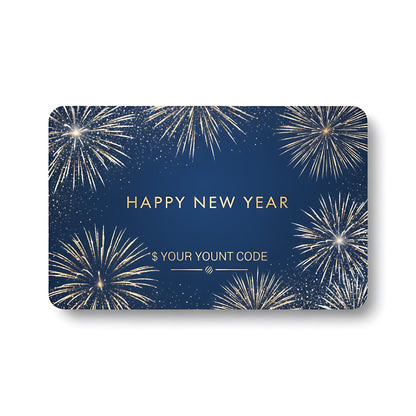 New Year Gift Card Celebration Voucher