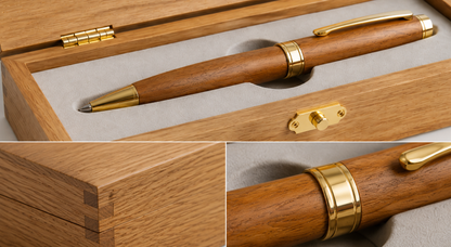 Luxury Wooden Pen Gift Set – Custom Engraved Presentation Box
