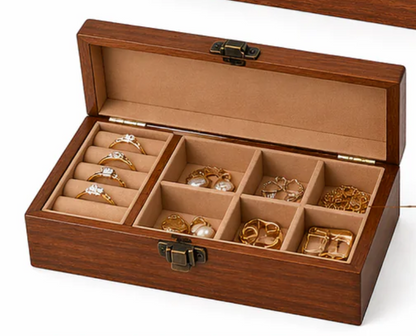 Personalized Wooden Keepsake Box – Custom Engraved Jewelry & Memory Storage