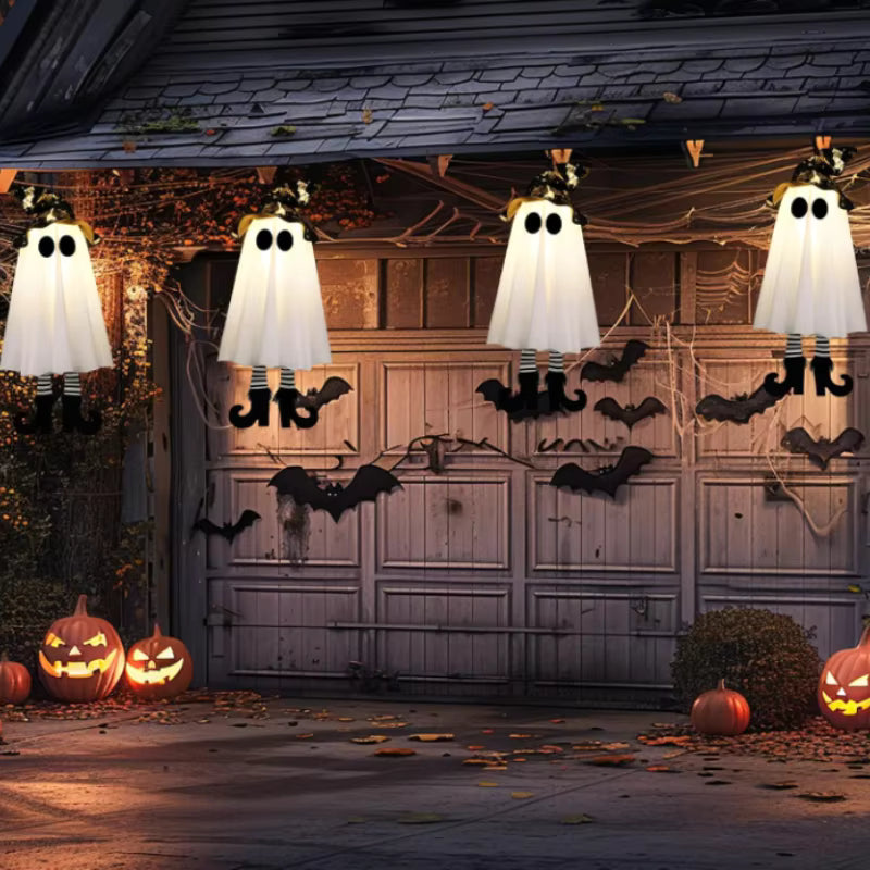 1/3pcs Halloween LED Light Up Witch Ghost Hanging Horror Ornaments Lamp for Home Outdoor / indoor