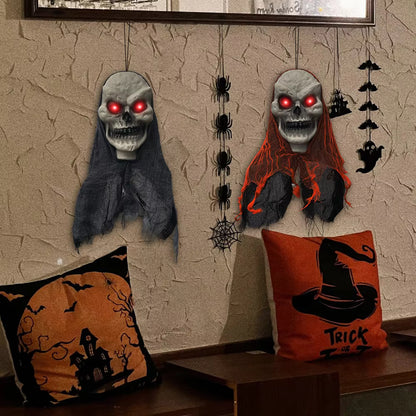 Halloween Decorations Party Hanging Skull Skeleton Ghost Ornament Horror Props Haunted Home Decoration