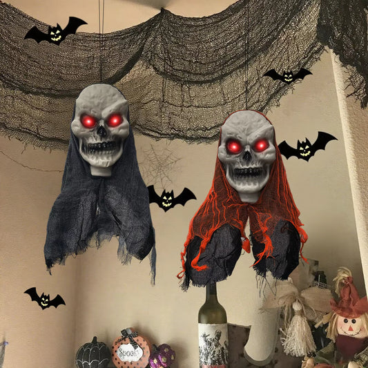 Halloween Decorations Party Hanging Skull Skeleton Ghost Ornament Horror Props Haunted Home Decoration