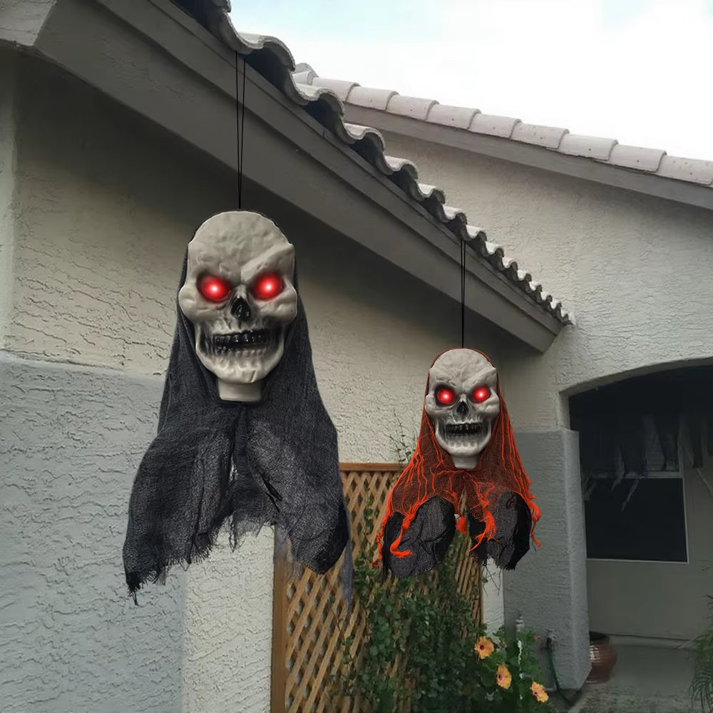 Halloween Decorations Party Hanging Skull Skeleton Ghost Ornament Horror Props Haunted Home Decoration