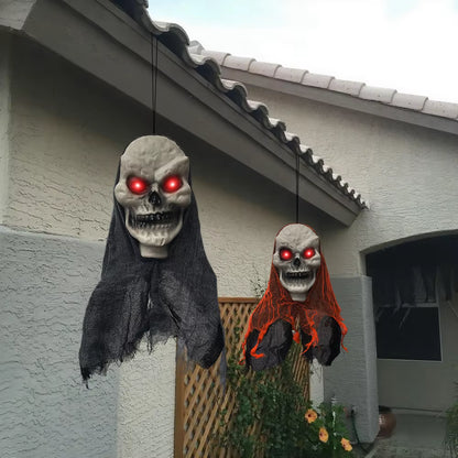 Halloween Decorations Party Hanging Skull Skeleton Ghost Ornament Horror Props Haunted Home Decoration