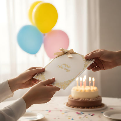 Happy Birthday Gift Card Digital Printable Voucher for All Ages