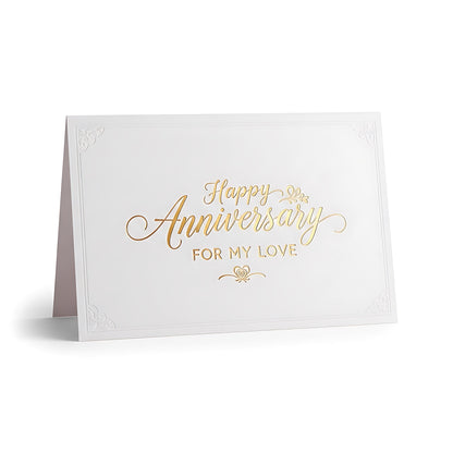 Anniversary Gift Card Elegant Celebration Voucher